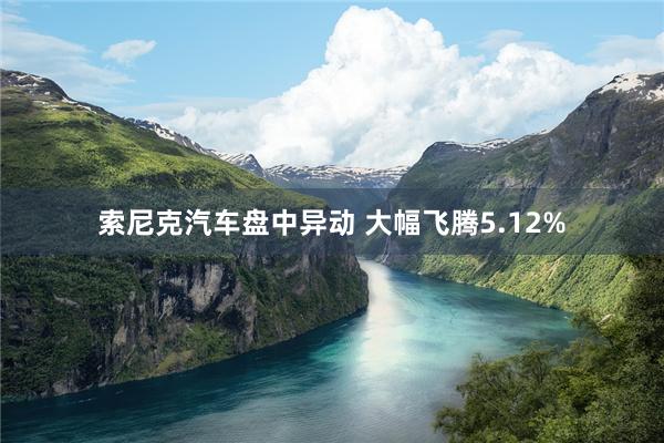 索尼克汽车盘中异动 大幅飞腾5.12%